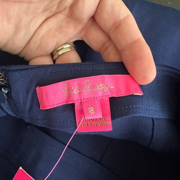 NWT Lilly Pulitzer Faye Skort True Navy 8 #8074 - Picture 9 of 13